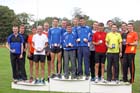 Senior men first three teams at the Northern Road Relays, Blackpool.